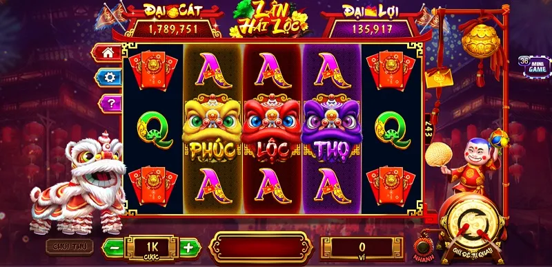 Game slot lân hái lộc tại 789 Club