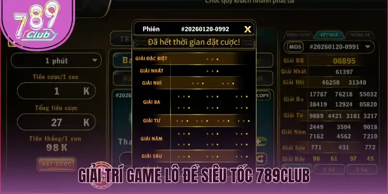 Giải trí game lô đề siêu tốc 789Club