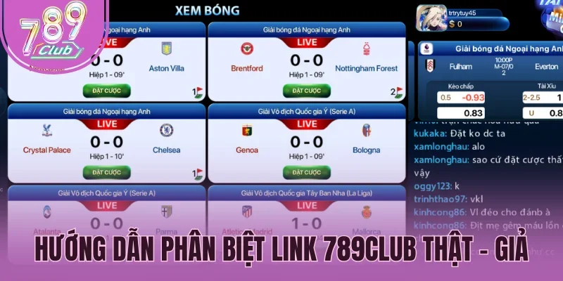 Hướng dẫn phân biệt link 789Club thật - giả