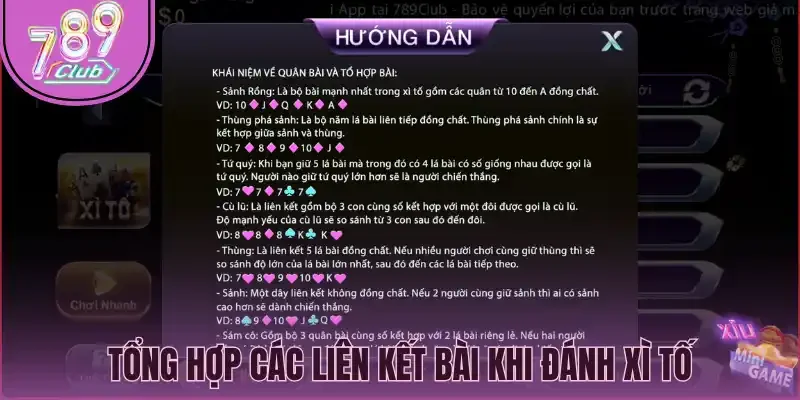 Tổng hợp các liên kết bài khi đánh xì tố